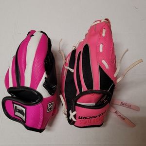 Franklin RTP 8.5 Toddler Child Ball Glove Right Hand Throw & Worth 10 W10PBM